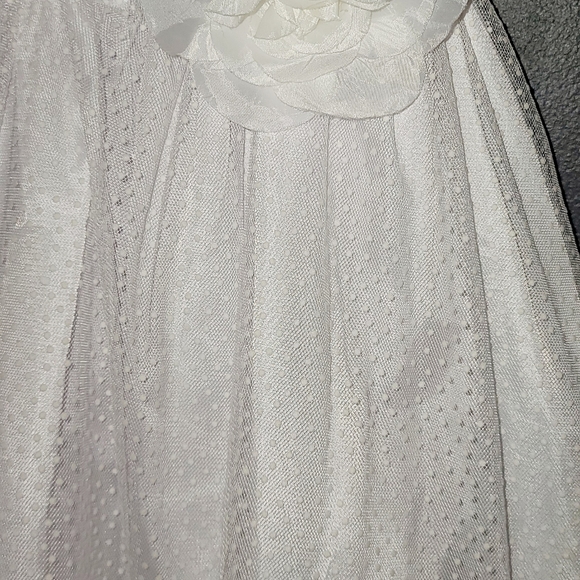 Rare Addictions White Flower Girl size 10 sleeveless, Long VERY Clean Classy - Picture 8 of 16